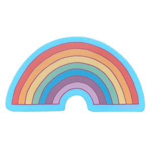 Rainbow Sticker, Single Die Cut Vinyl Sticker image 7