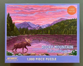 Rocky Mountain National Park Puzzle, 1000 Piece Puzzle, National Park Puzzle