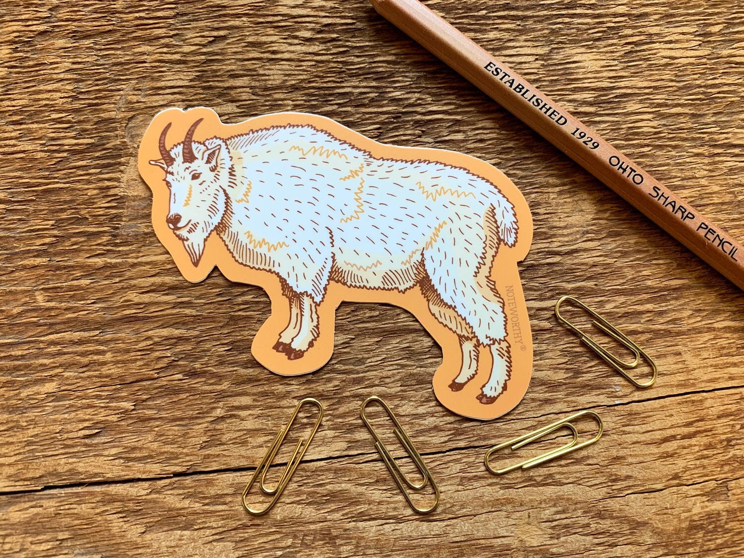 Wantagh Goat Sticker Mountain Goat Sticker, Single Die Cut Vinyl Sticker - Etsy