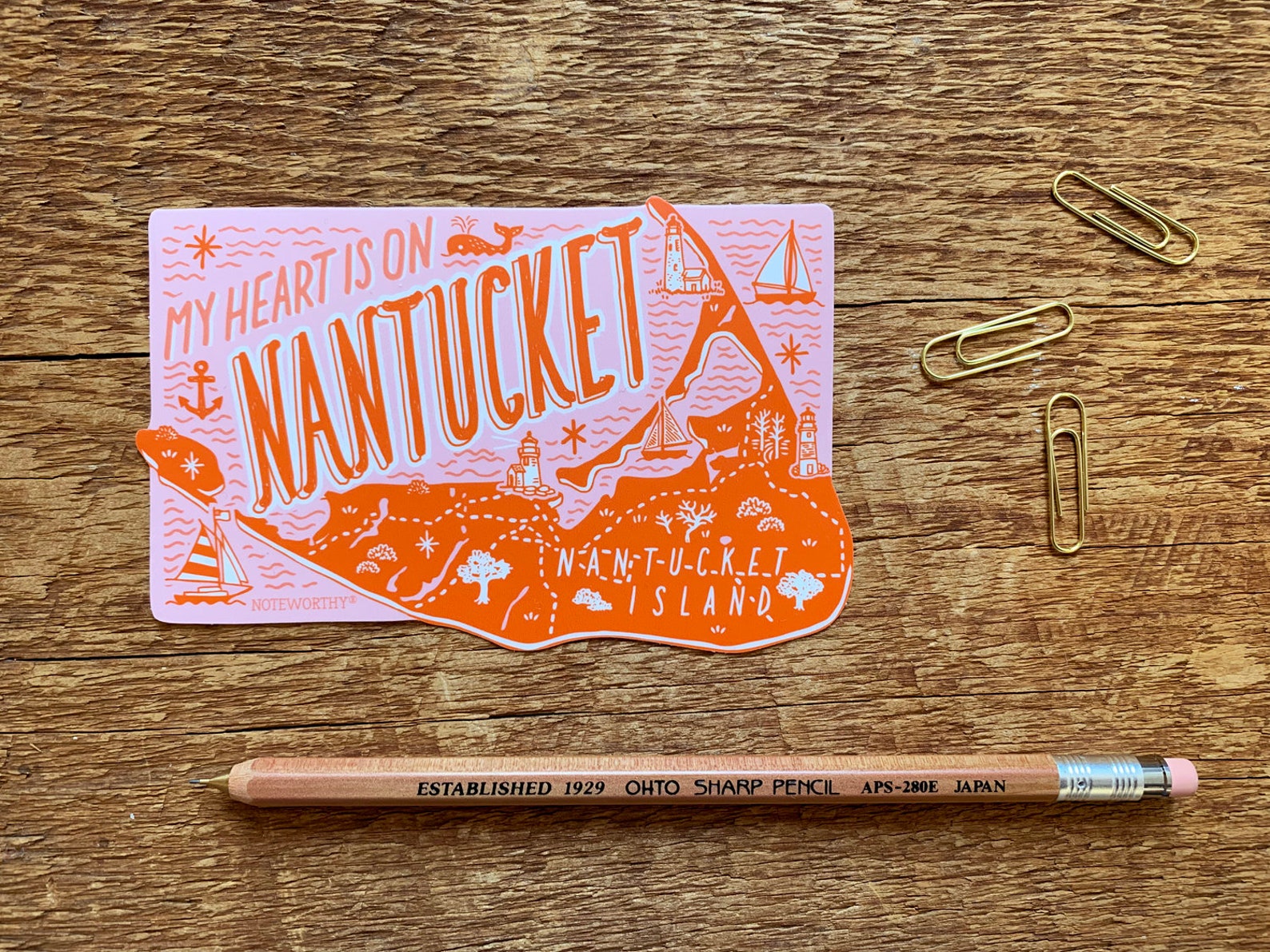 Nantucket Sticker Nantucket Massachusetts Sticker Bumper | Etsy