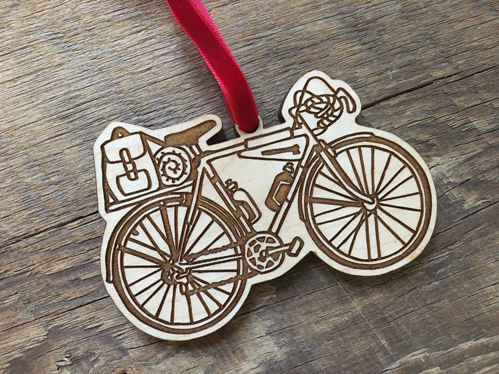 Bicycle Ornament Bike Christmas Ornament Single Laser Cut Etsy