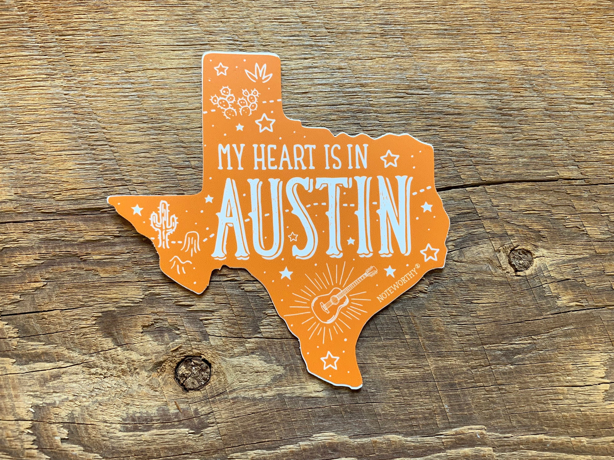 Austin Sticker, Austin Texas Sticker, Single Die Cut Vinyl Sticker - Etsy