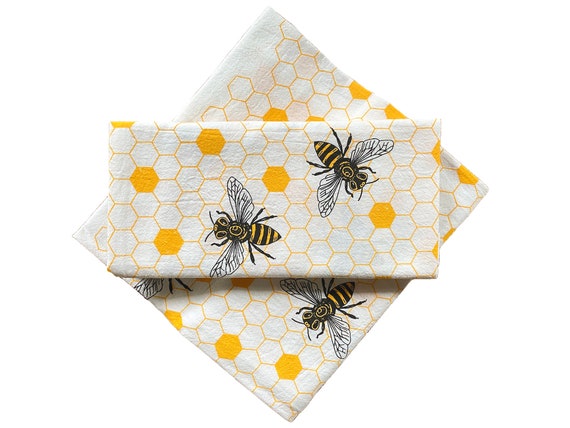 Honey Bee Tea Towel, Kitchen Towel 