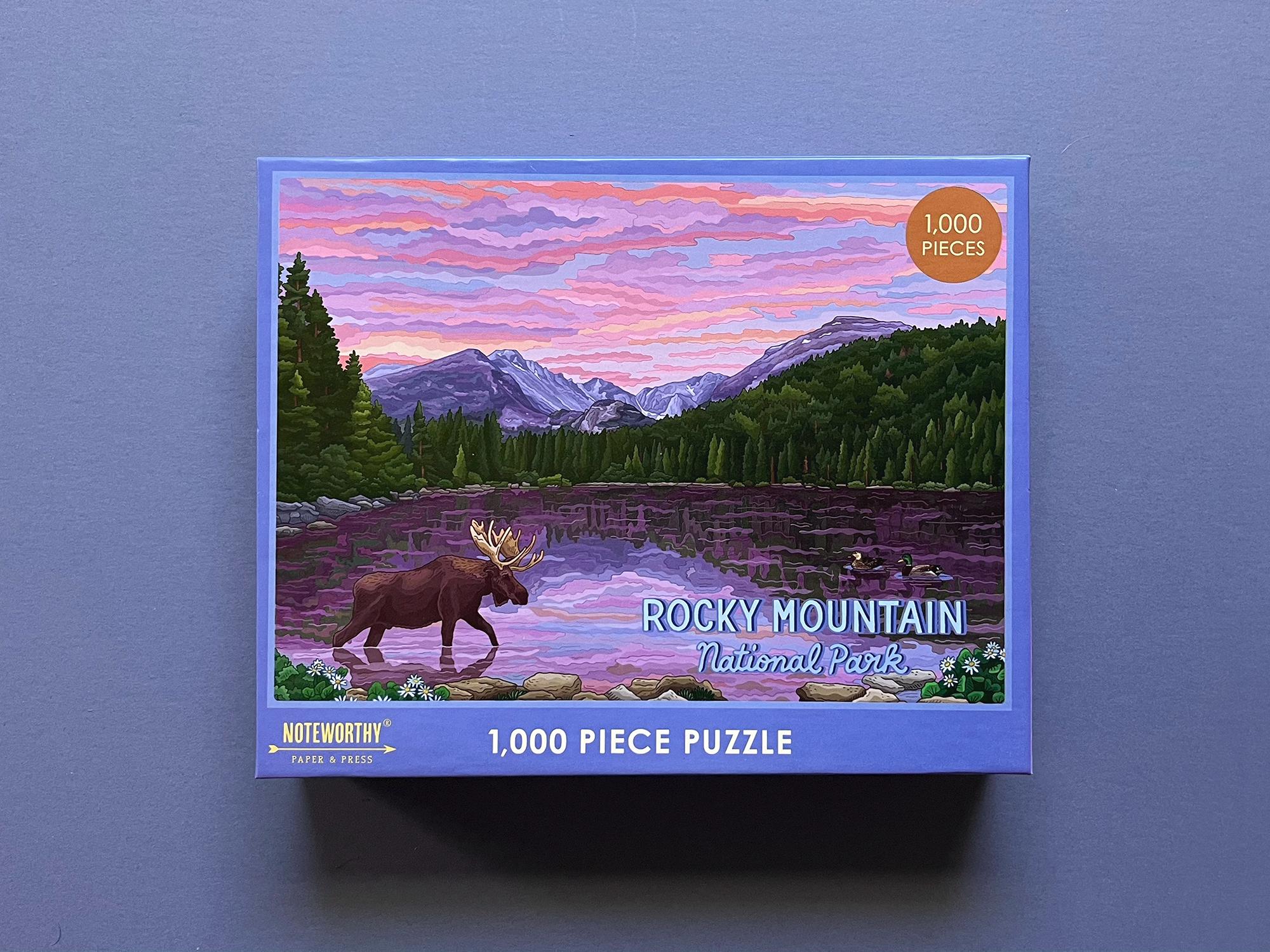 テッド・ブレイロック　ロッキーマウンテン　ジグソーパズル　1000ピース Rocky Mountain National Park Puzzle, 1000 Piece Puzzle, National