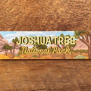 Bumpersticker Joshua Tree National Park, sticker Joshua Tree, bumpersticker, enkele vinylsticker