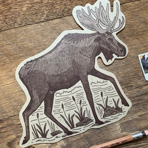 Cartolina d'alci, Cartolina cartolina, Cartolina Die Cut immagine 3
