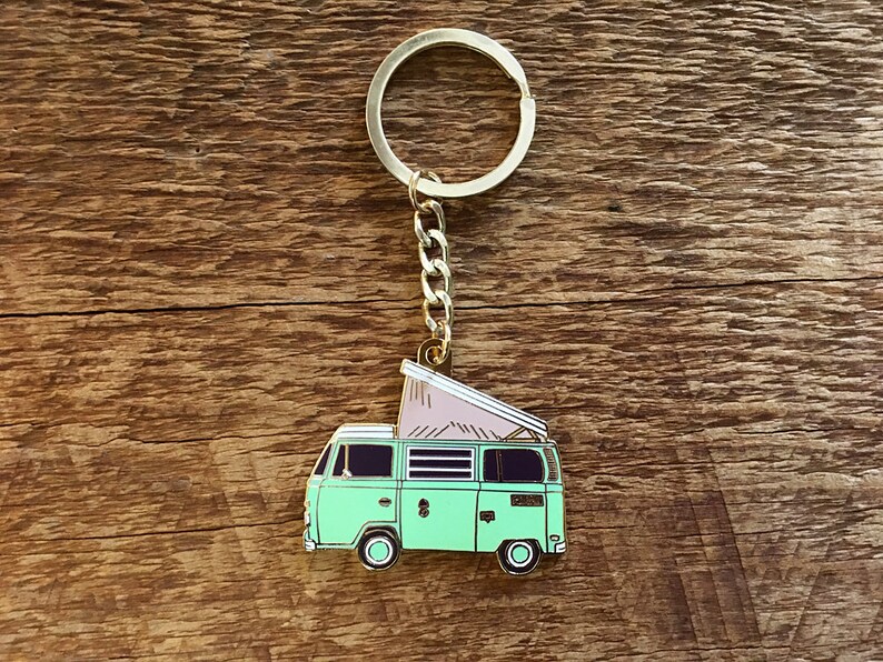Camper Van Enamel Keychain Camper Bus Keychain Explore Etsy