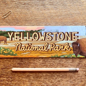 Yellowstone bumpersticker, Yellowstone sticker, bumpersticker, enkele vinylsticker
