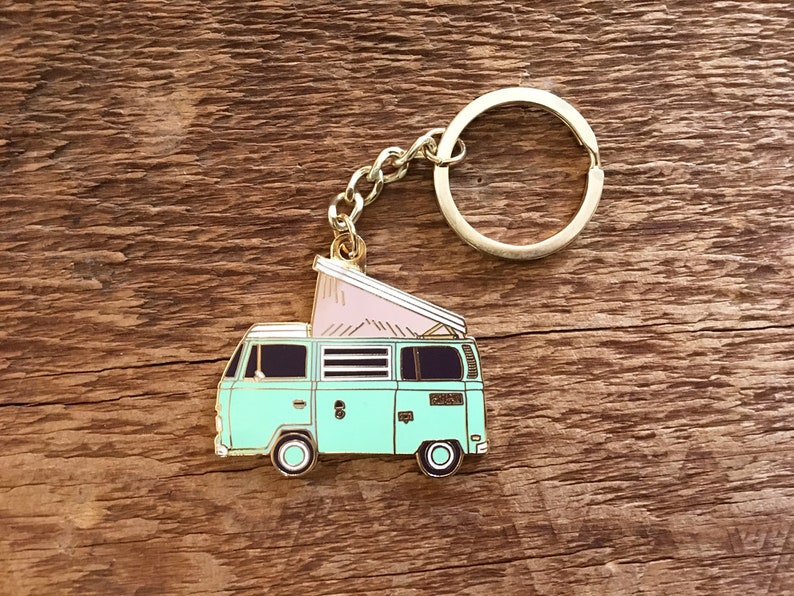 Camper Van Enamel Keychain Camper Bus Keychain Explore Etsy