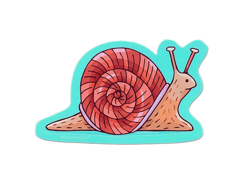 Snail Sticker, Forest Sticker, Bug Sticker, Single Die Cut Vinyl Sticker image 4