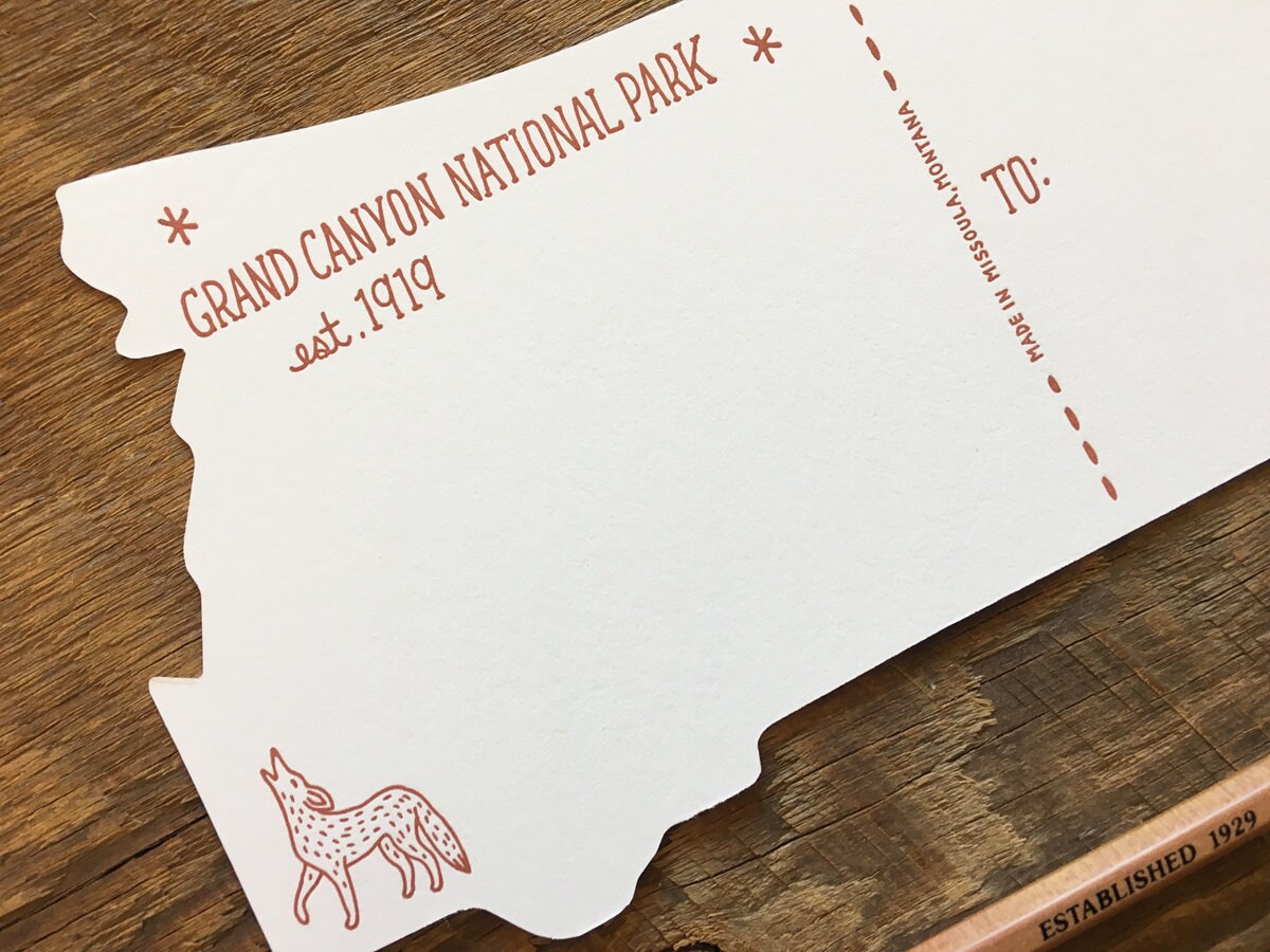 グランドキャニオンポストカード、グランドキャニオン国立公園