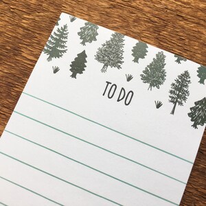 Tree Notepad, Pine Tree to Do, 3.5 X 8.5 List Pad With Attachable ...