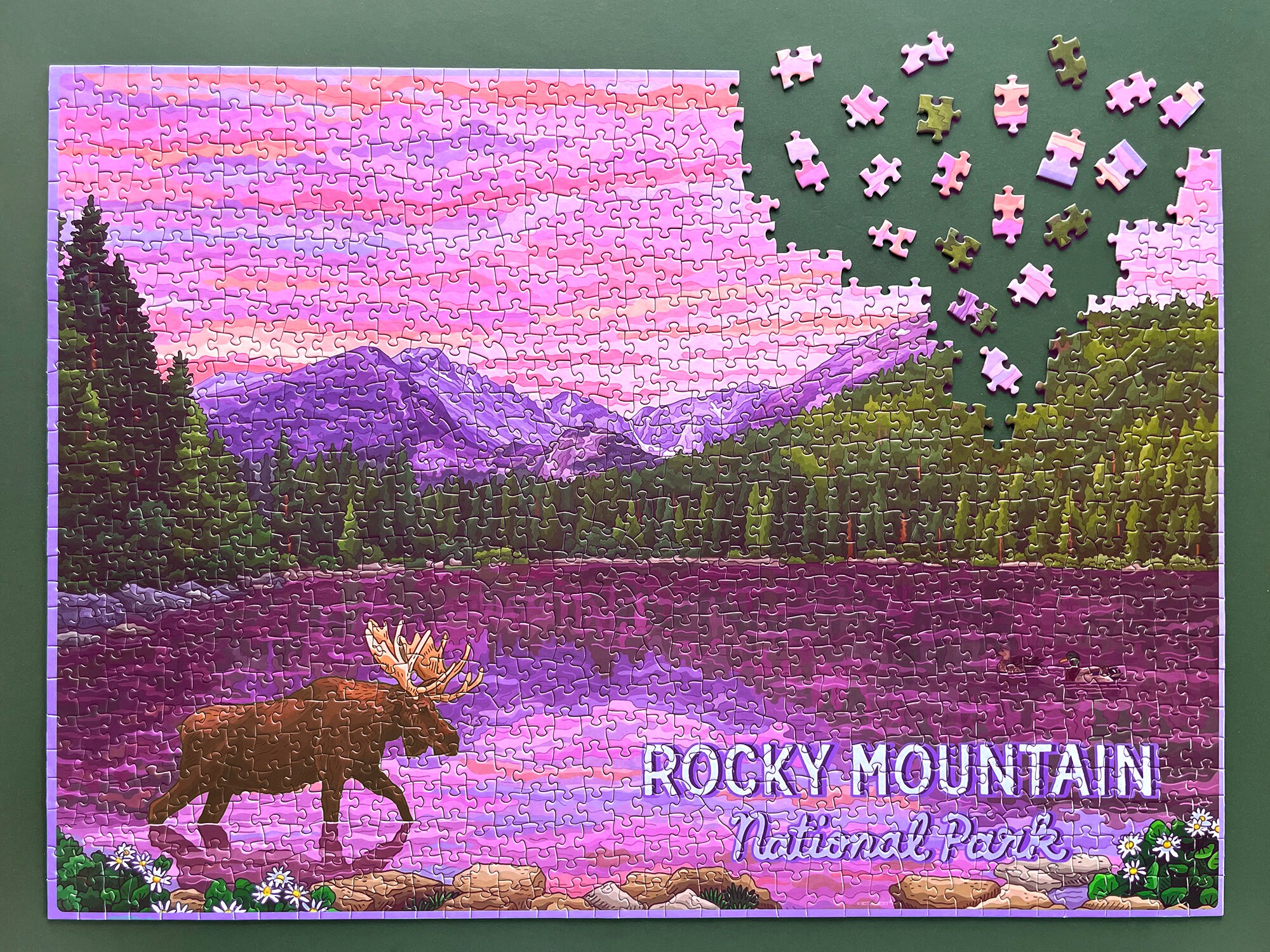 テッド・ブレイロック　ロッキーマウンテン　ジグソーパズル　1000ピース Rocky Mountain National Park Puzzle, 1000 Piece Puzzle, National