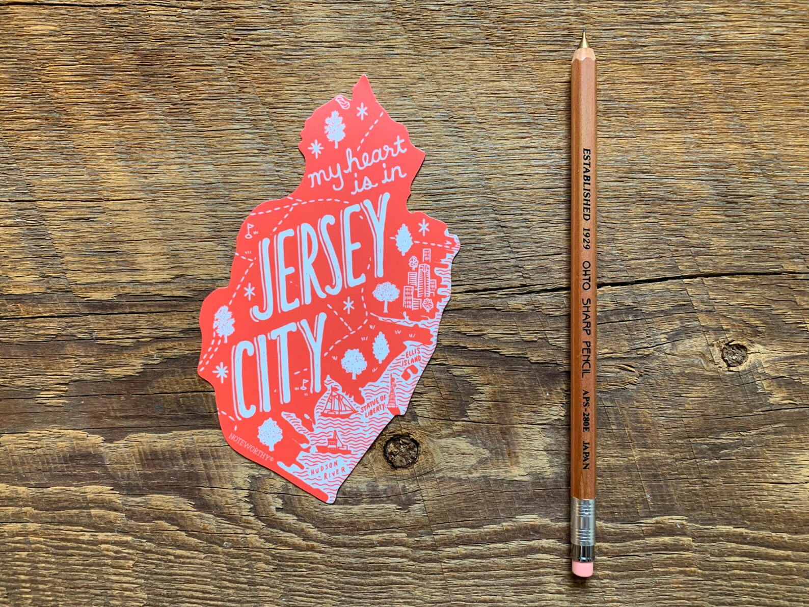 Jersey City Sticker Jersey City New Jersey Sticker Bumper Etsy