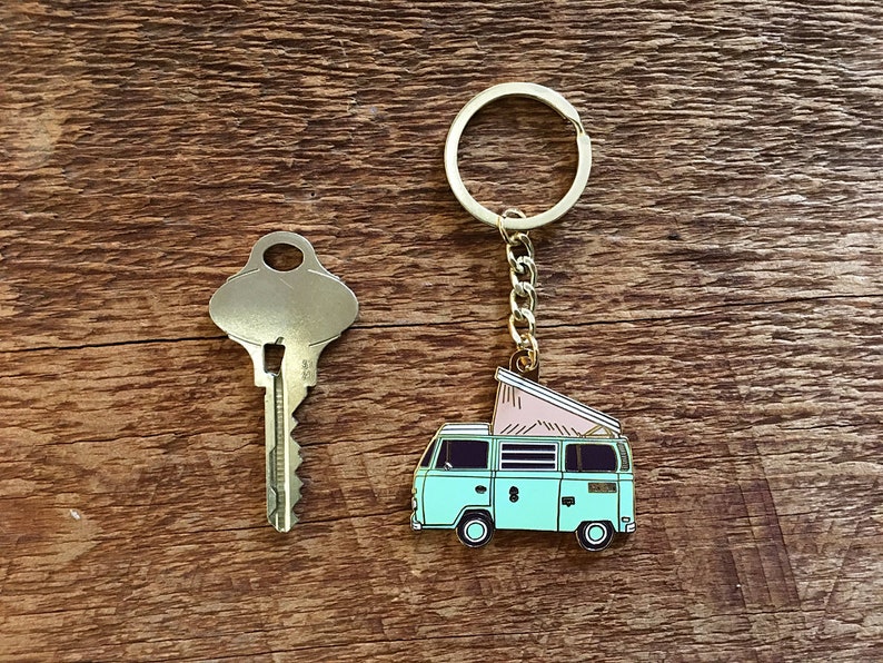Camper Van Enamel Keychain Camper Bus Keychain Explore Etsy