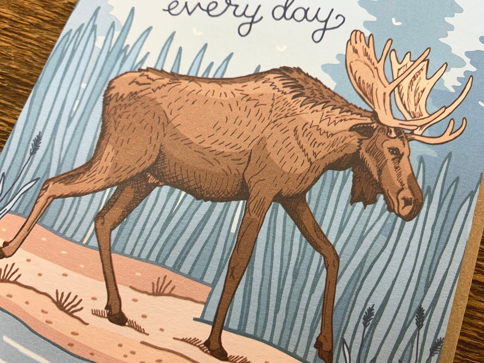 Mooseing You Card, Miss You Card, Moose Card, Friendship Card Etsy