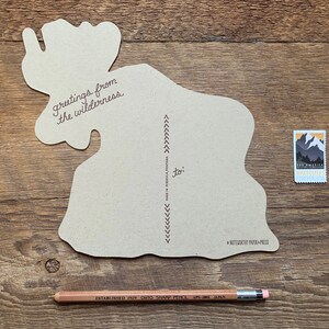 Cartolina d'alci, Cartolina cartolina, Cartolina Die Cut immagine 2