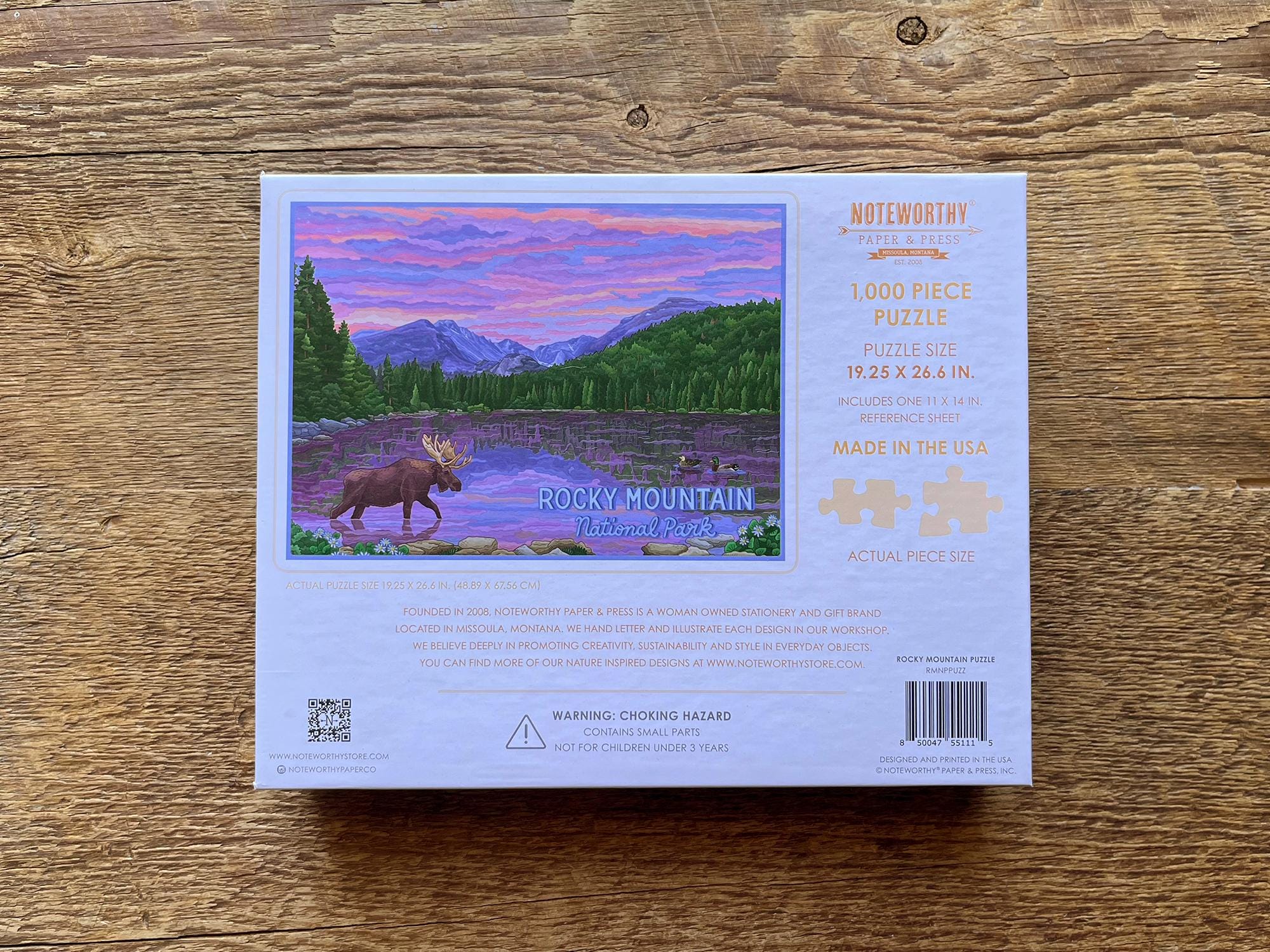 Rocky Mountain National Park Puzzle, 1000 Piece Puzzle, National