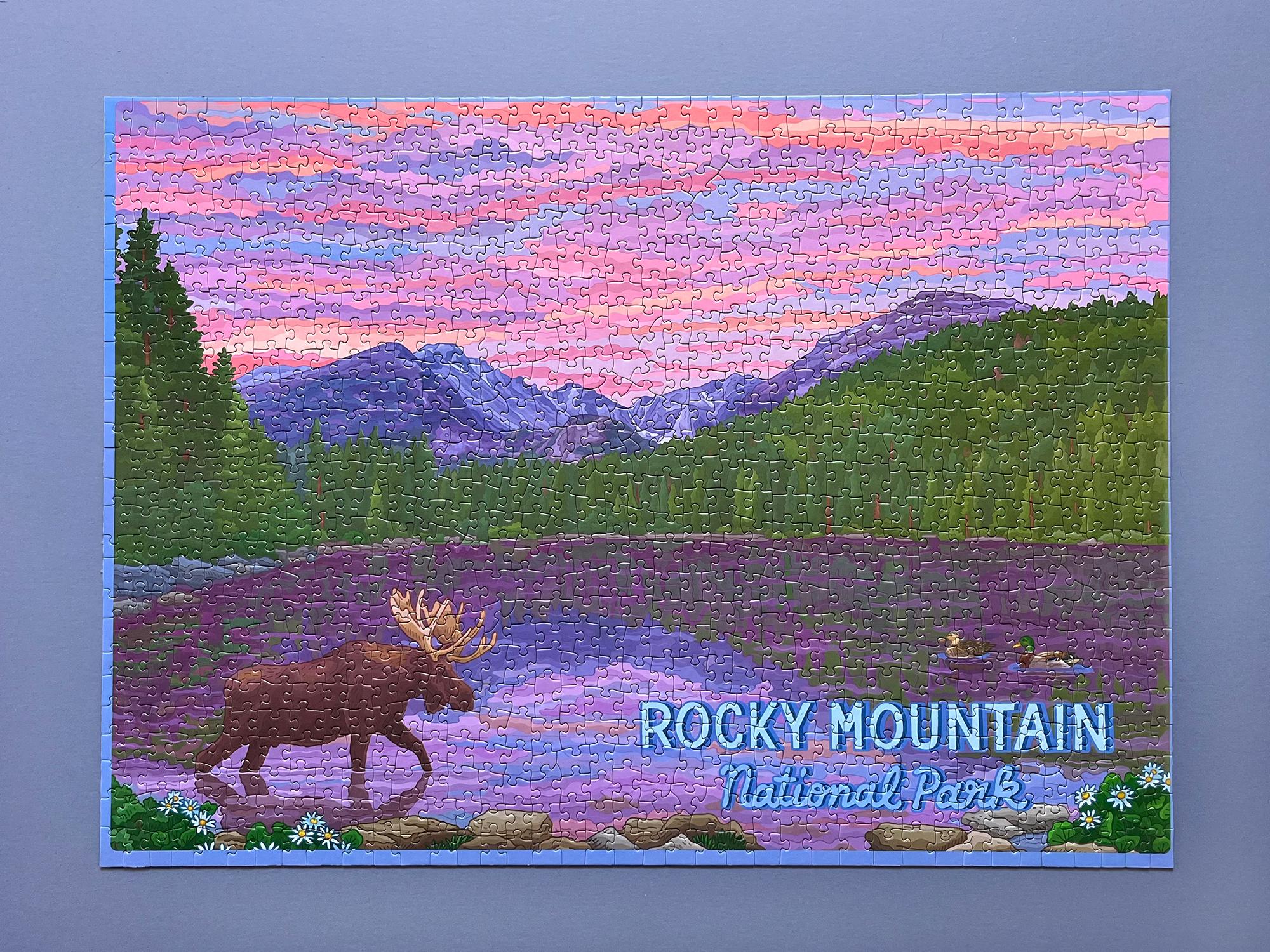 Rocky Mountain National Park Puzzle, 1000 Piece Puzzle, National