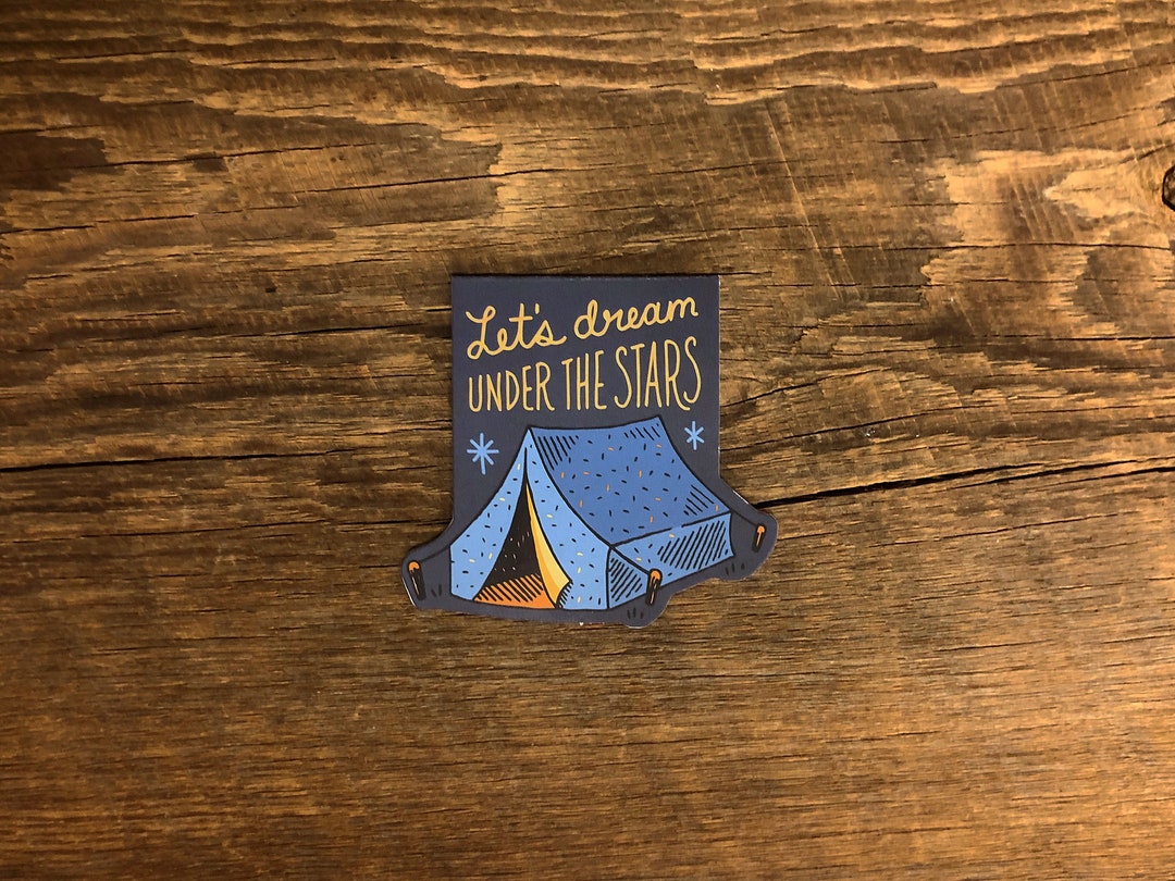 Dream Tent Magnetic Bookmark, Camping Bookmark, Die Cut Bookmark - Etsy