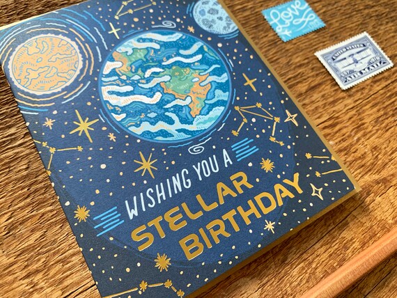 Biglietto Di Compleanno Hallmark Per Figlia | Con Coniglio E Stelle