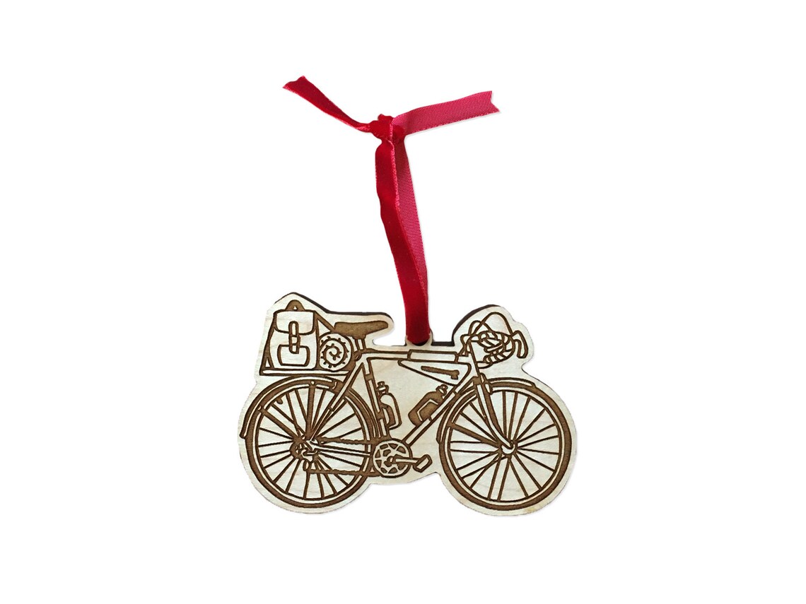 Bicycle Ornament Bike Christmas Ornament Single Laser Cut Etsy