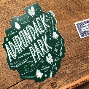 Lake George Vinyl Decal – Adirondack Outline Sticker, Multiple Colors