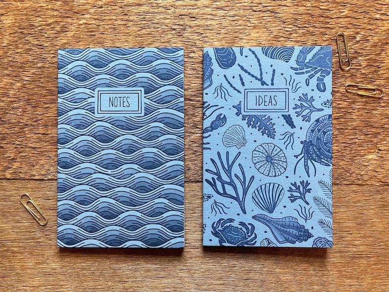 Ocean & Coastal, Beach Pocket Notebook Sets, Set of 2 Pocket Notebooks ...