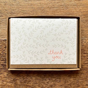 Falling Leaves Thank You Note Cards | Autumn Leaf Theme Thank You Card - View #14
