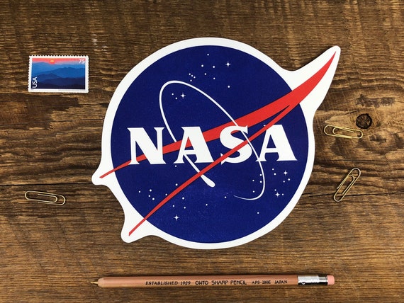 NASA ポストカード、NASA ロゴ ポストカード、シングル ダイカット