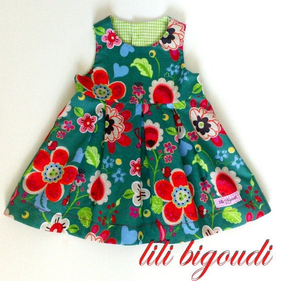 dark green dress for baby girl