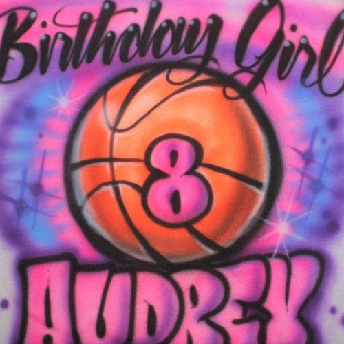 Personalized Girls or Boys Basketball Birthday Party T SHIRT Etsy