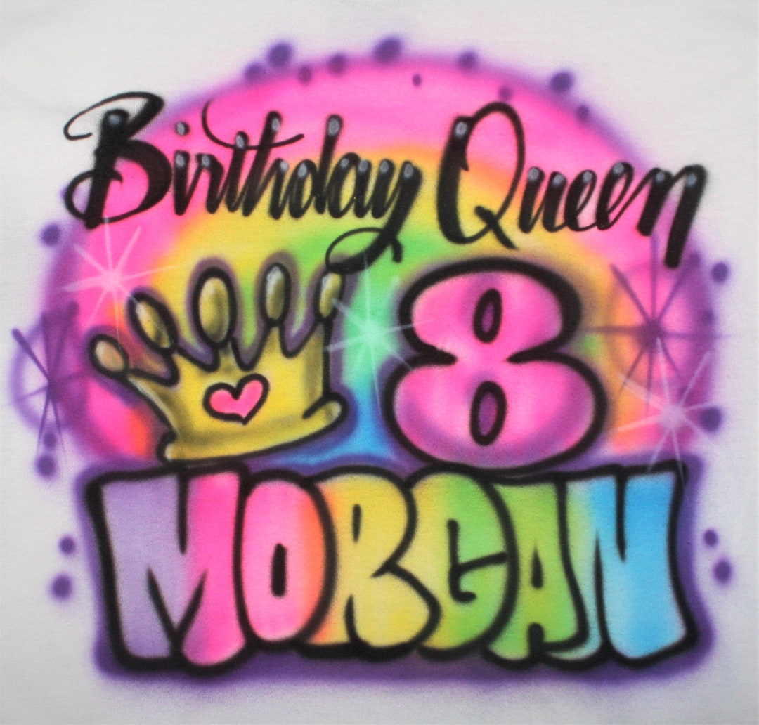 Personalized Birthday Princess Party T Shirt Girls Birthday - Etsy