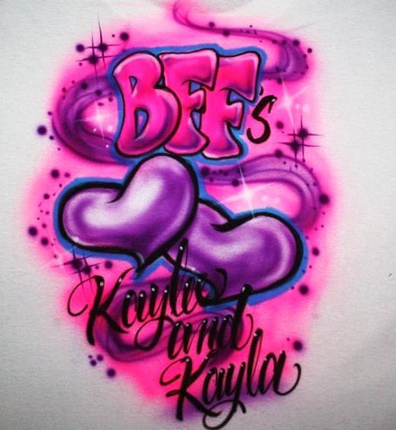 Personalized Girls BFF T Shirt Best 