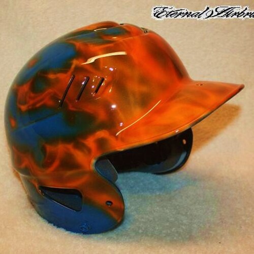 Airbrushed Batting Helmet Etsy