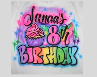 Personalized Cupcake Birthday Party T shirt, Birthday Cupcake, Birthday T shirt, Personalized Birthday, Cupcake, Tutu, Cupcake t shirt, Girl