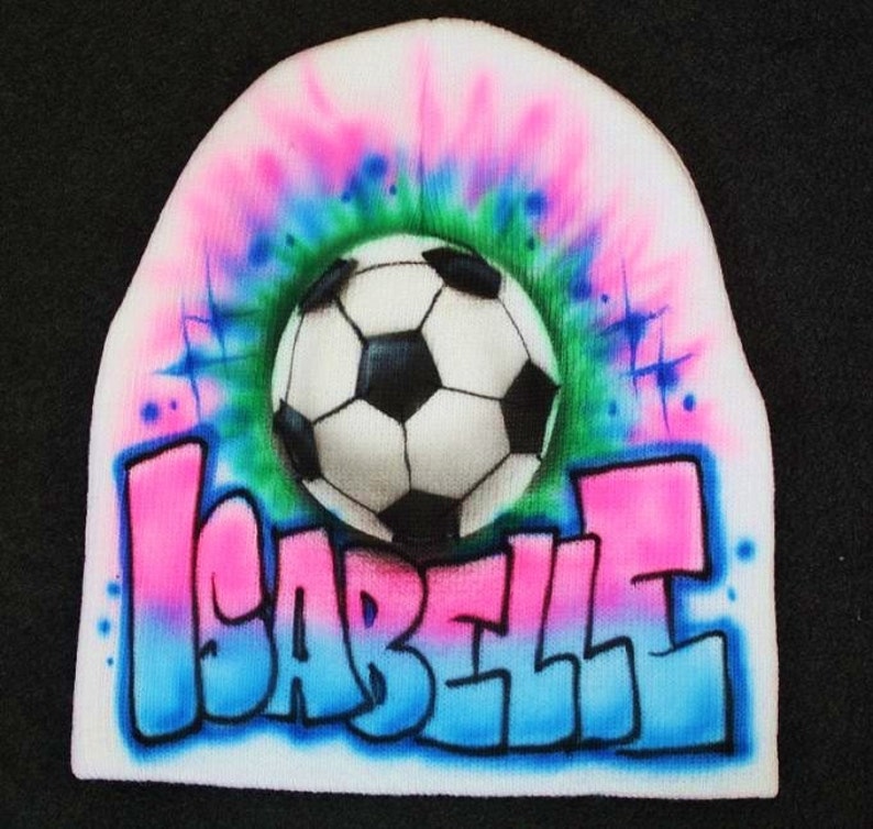 Personalized Girls Soccer Beanie Hat Soccer Girls Soccer Etsy
