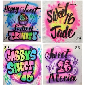 Girls Happy Sweet 16 Birthday Party T SHIRT Personalized, Sweet 16, Sweet Sixteen, Sweet Sixteen Birthday, Sweet Sixteen Birthday T shirt