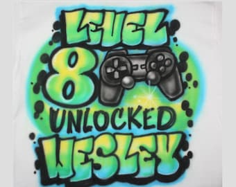 Camiseta de cumpleaños para niño con temática de videojuegos, camiseta de videojuegos, fiesta de videojuegos, fiesta de cumpleaños para niños, camiseta de cumpleaños para niños, cumpleaños con temática de videojuegos