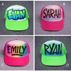 Personalized Trucker Birthday party Hat, 90's party, Girls Birthday, Bachelorette party, Beach party, 80's party, Party Hat, Birthday Hat