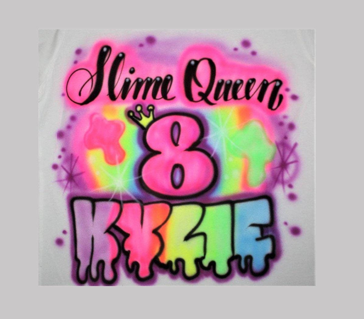 Personalized Slime Birthday T shirt, Slime Party, Slime Birthday, Slime party t shirt, 5th Birthday, 6th Birthday, 7th Birthday, 8th, 9th