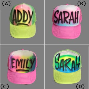 Personalized Trucker Birthday party Hat, 90&#39;s party, Girls Birthday, Bachelorette party, Beach party, 80&#39;s party, Party Hat, Birthday Hat