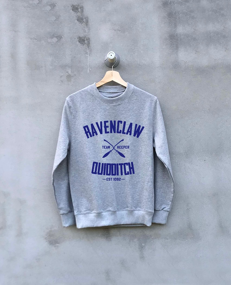 Ravenclaw Quidditch Sweatshirt Sweater Sweaters Ravenclaw Etsy