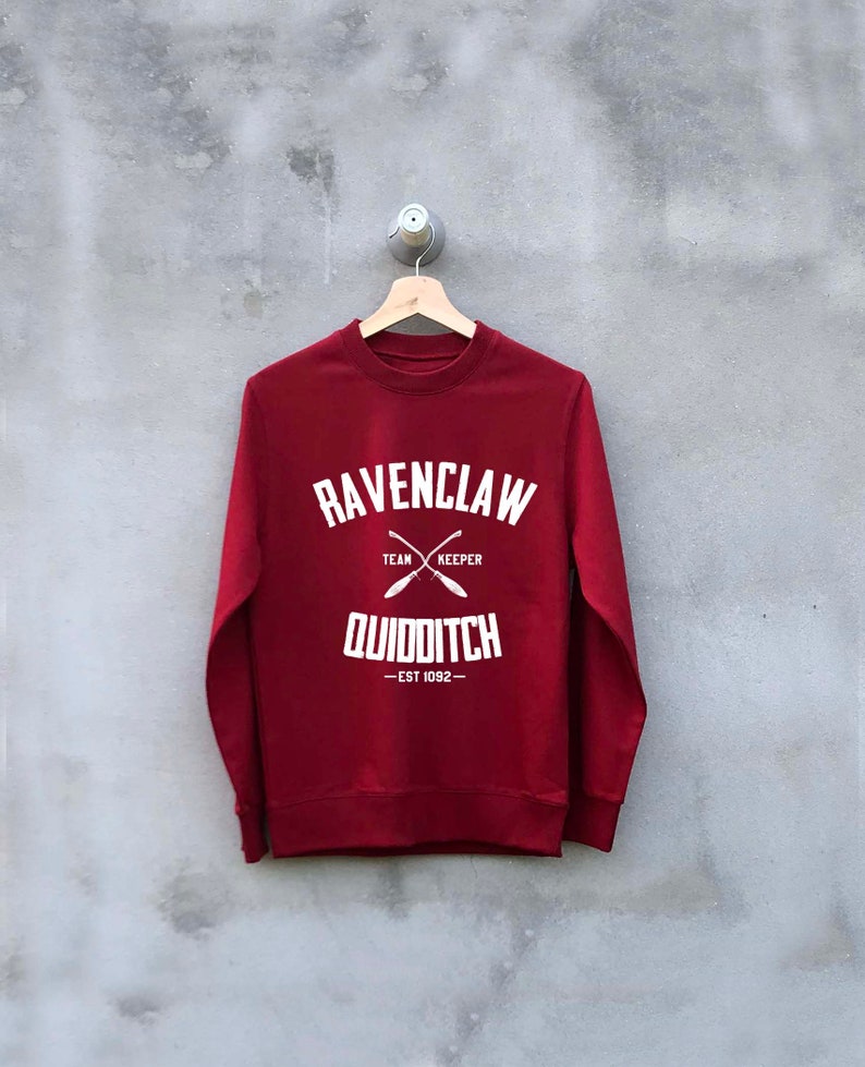 Ravenclaw Quidditch Sweatshirt Sweater Sweaters Ravenclaw Etsy