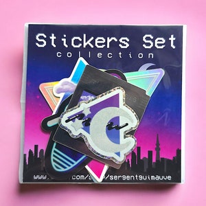 Stickers Set Collection Retro 80's