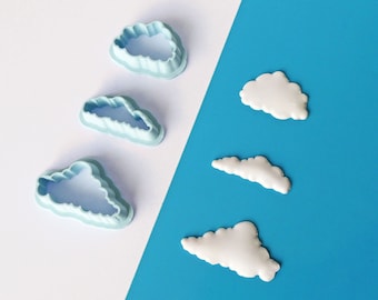Clouds 3D Cutters for polymer clay