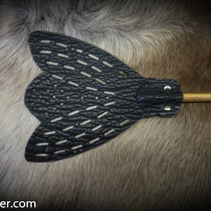 Fly Swatter, Handcrafted Leather and Wood