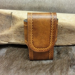Funda de cinturón de cuero para su teléfono inteligente/celular