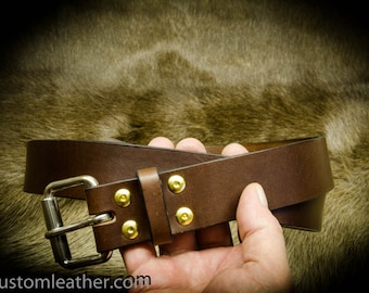 Fine Bridle Leather Belts, 1 1/2", Handcrafted,