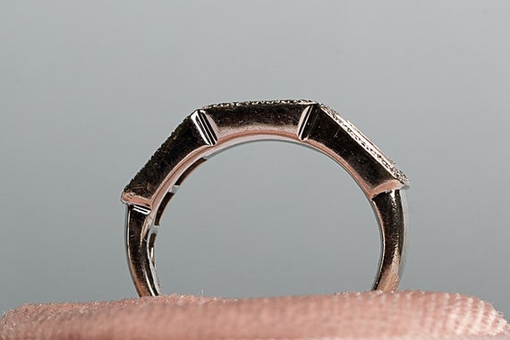 EFFY Ruby Diamond Wide Band Heavy in 14K White Go… - image 6